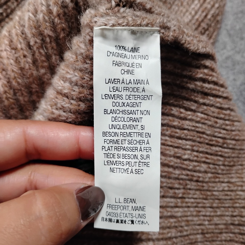 L.L. Bean Men's Waterfowl 100% Merino Lambswool 1/4 Zip Pullover Sweater M Reg - Picture 4 of 11